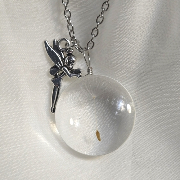 Fairy Making Wish Pendant Fidget Necklace - Picture 1 of 5
